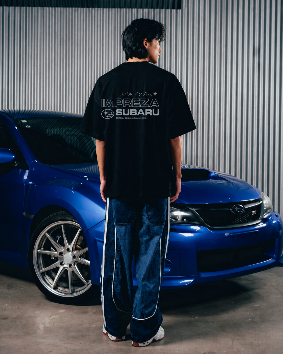 REMERA OVERSIZED [ SUBARU ] IMPREZA BLACK