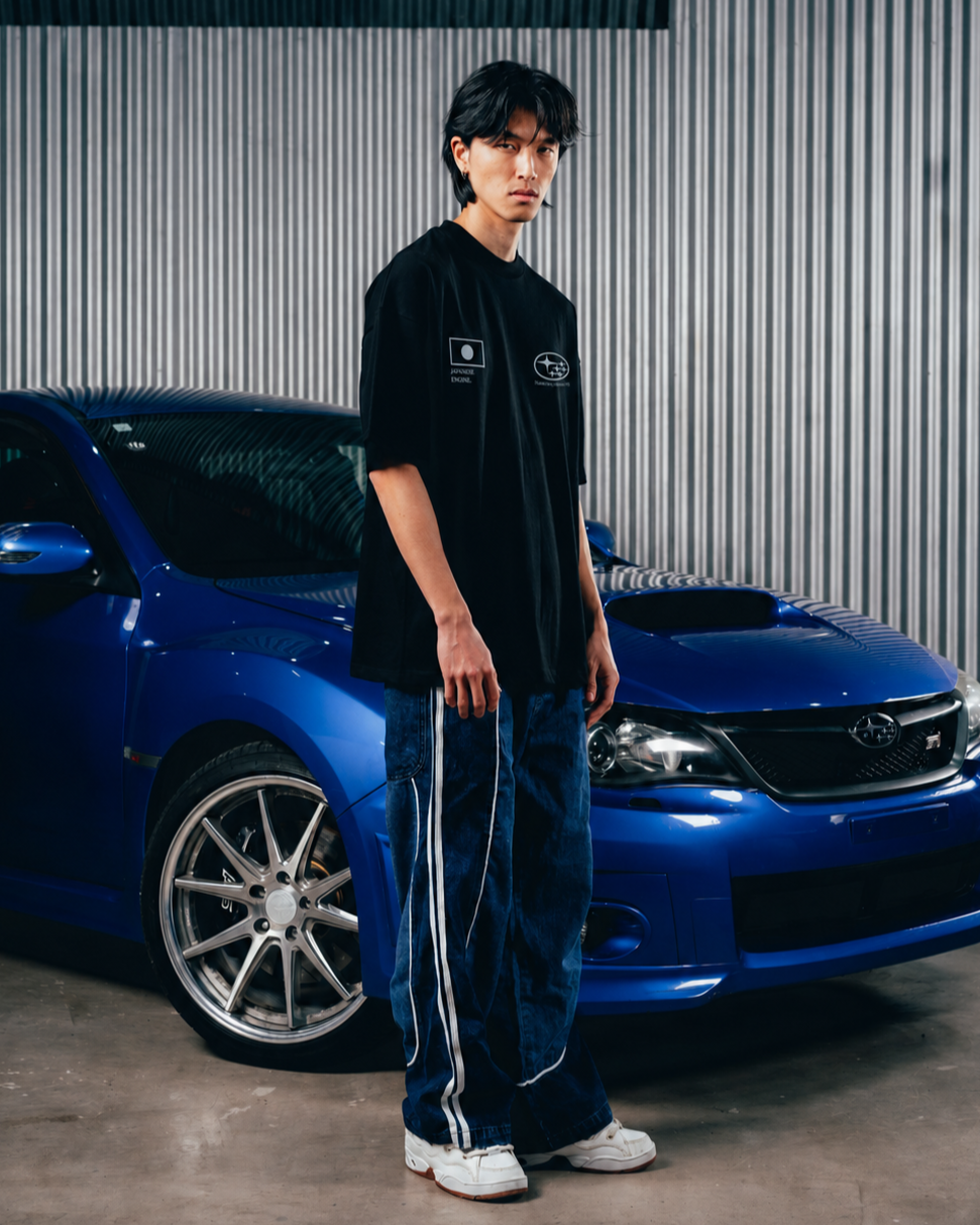 REMERA OVERSIZED [ SUBARU ] IMPREZA BLACK