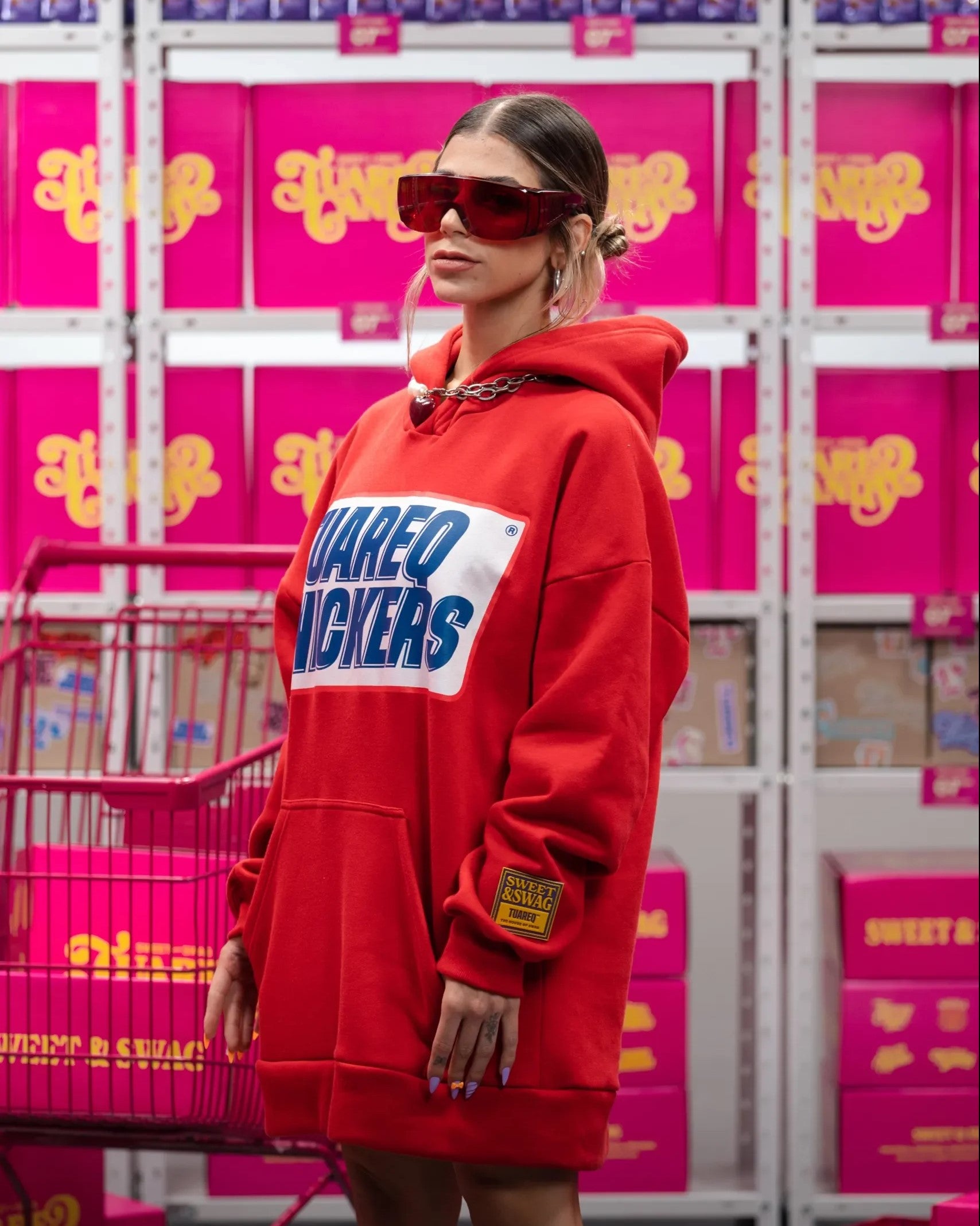 HOODIE OVERSIZED [ SNICKERS RED ]