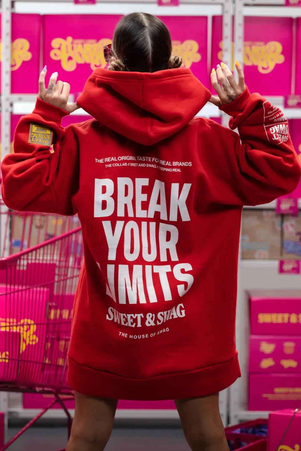 HOODIE OVERSIZED [ SNICKERS RED ]