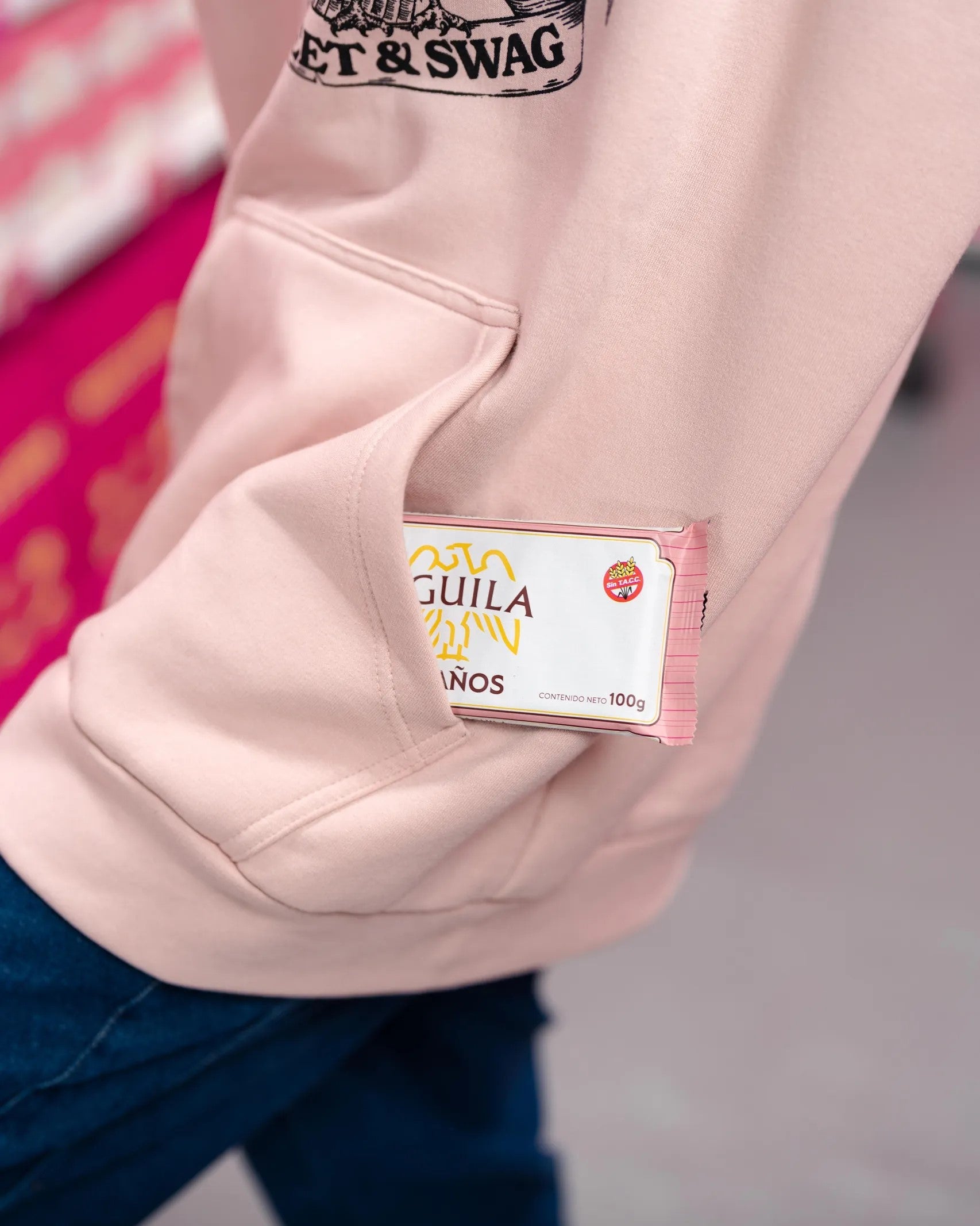 HOODIE OVERSIZED [ AGUILA PINK ]