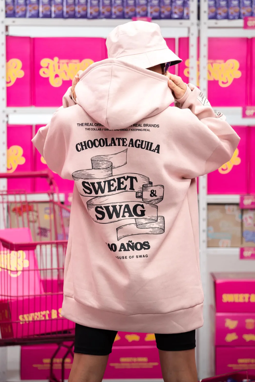HOODIE OVERSIZED [ AGUILA PINK ]