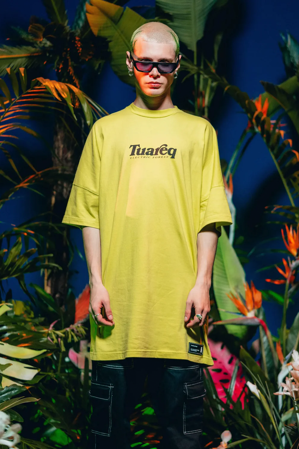 REMERA OVERSIZED [ FOREST LOGO ] NEON GREEN