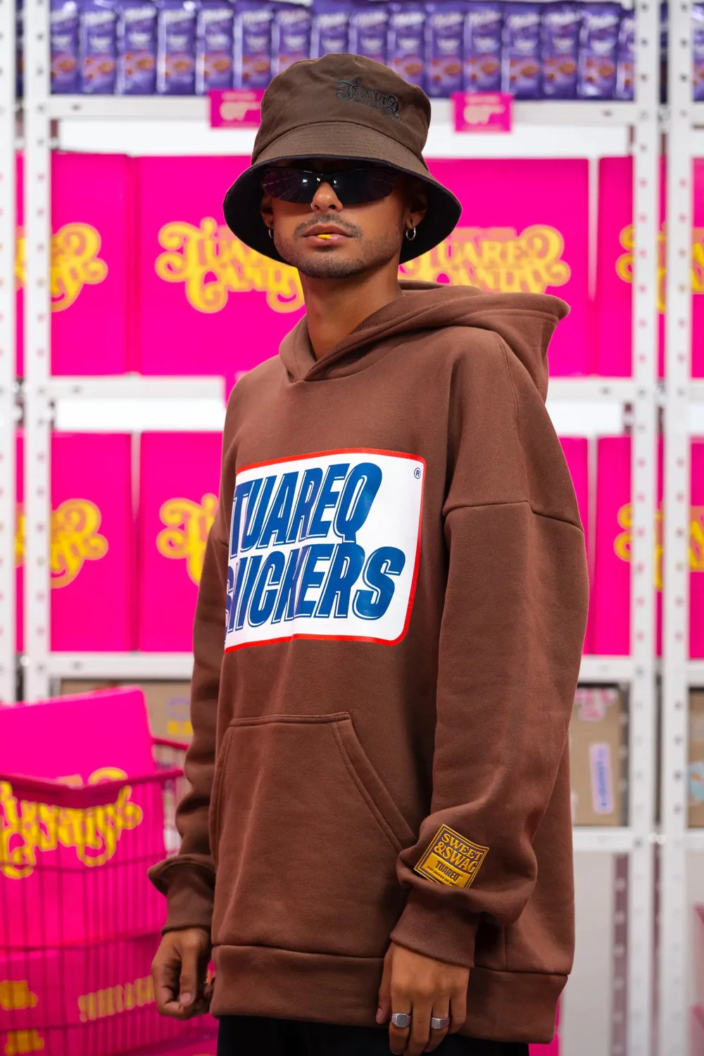 HOODIE OVERSIZED [ SNICKERS CHOCOLATE ]