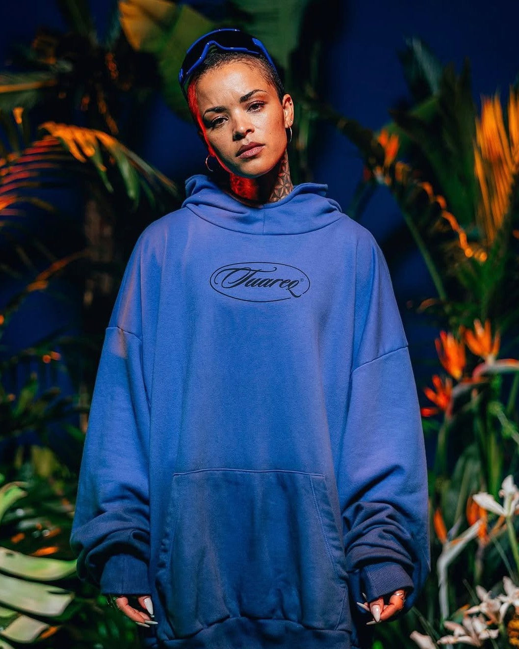 HOODIE MEGAOVERSIZED [ EGIPTO ] BLUE