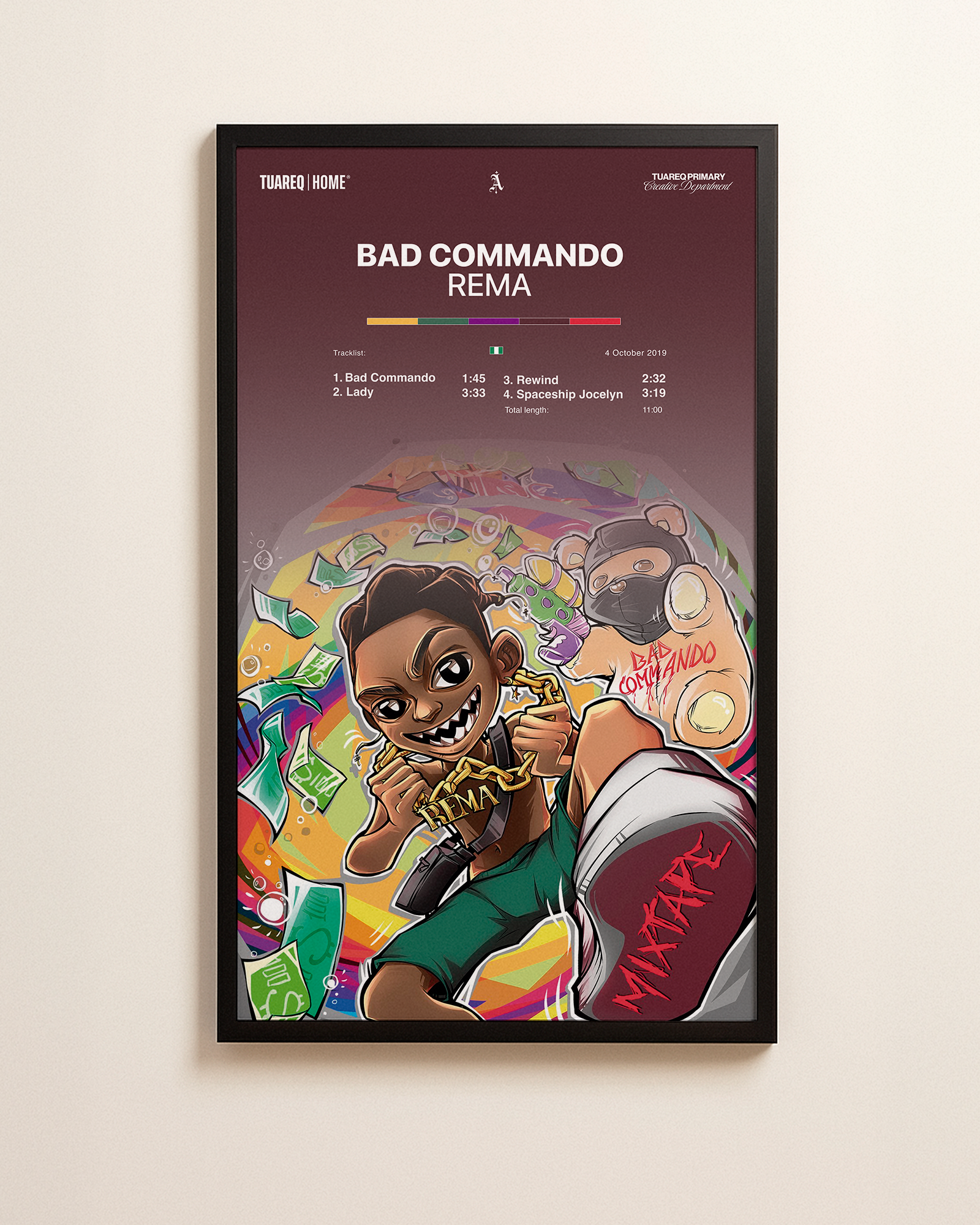 CUADRO HOME [ BAD COMMANDO ] 110X65