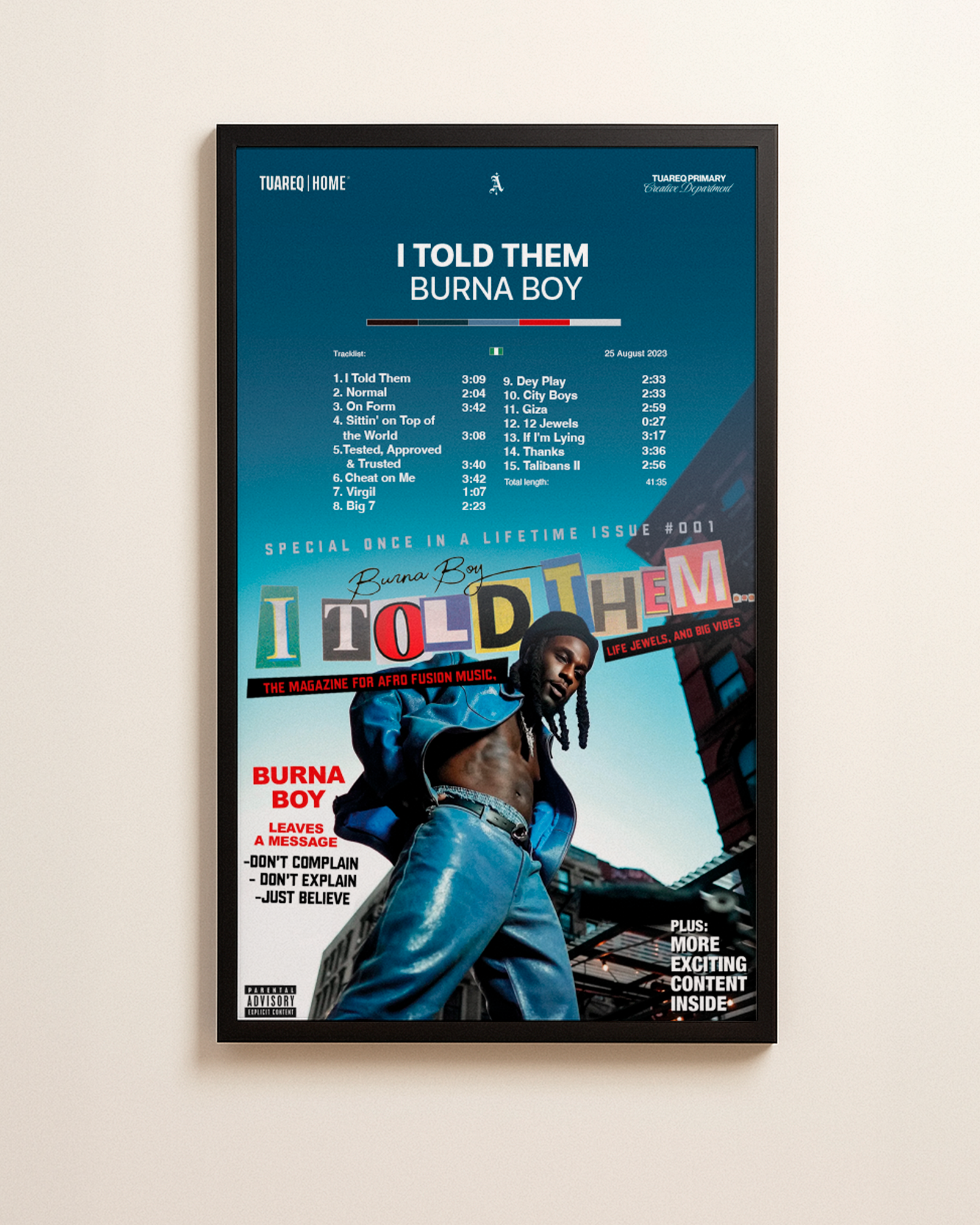 CUADRO HOME [ I TOLD THEM ] 110X65