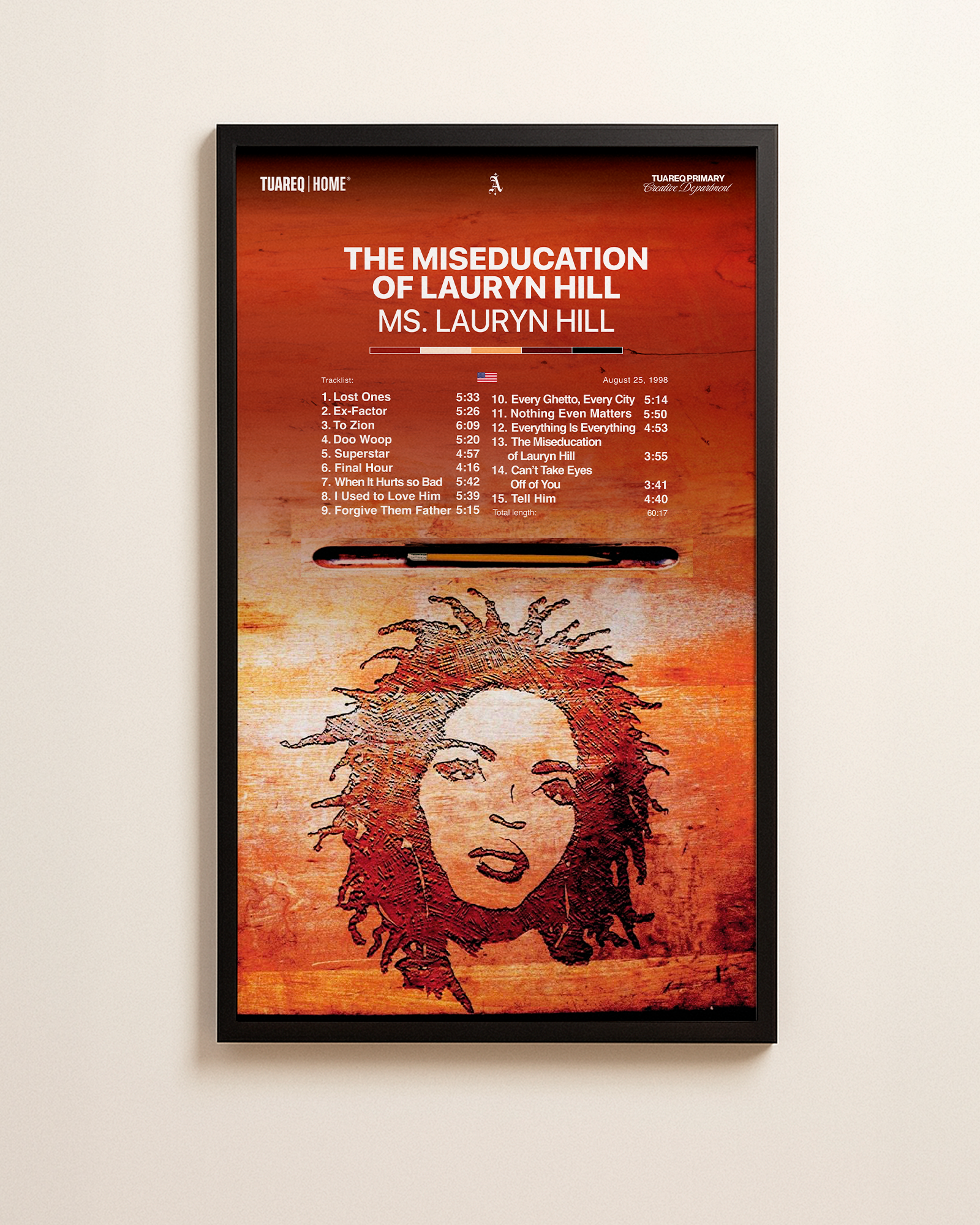CUADRO HOME [ MS. LAURYN HILL ] 110X65